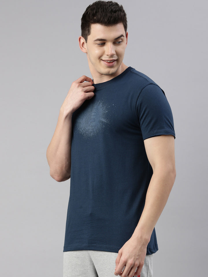 Fila Grey Brig Men's Graphic T-Shirts