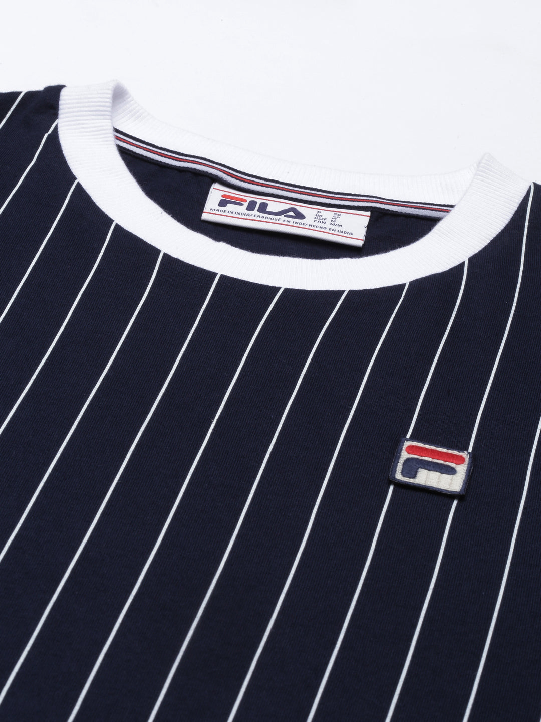 Fila Grey Deniz Men's Stripe T-Shirts