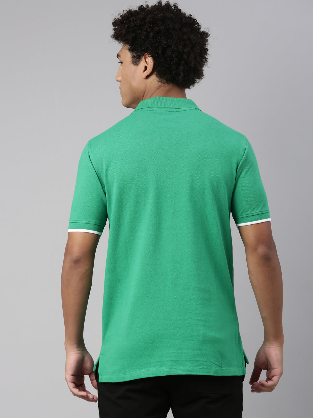 Fila White Custom Men's Solid Polo