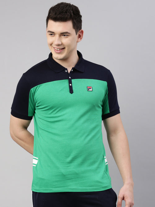 Fila Black Mivvi Men's Cut and Sew T-Shirts