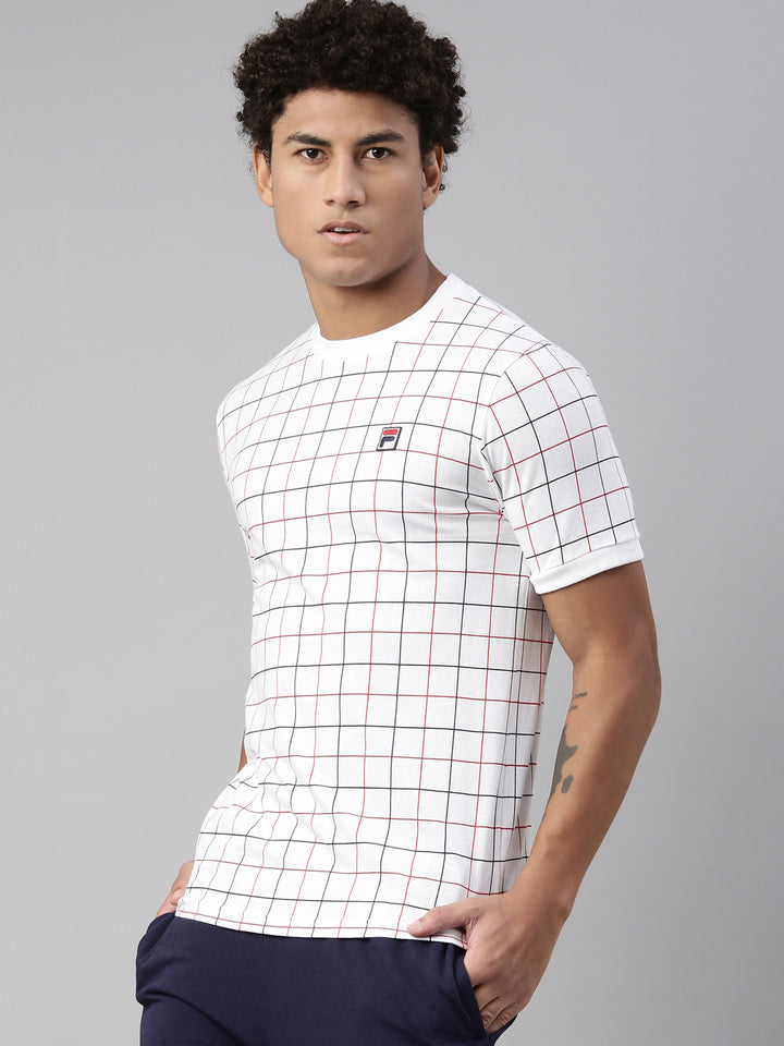 Fila White Casbian Men's Graphic T-Shirt