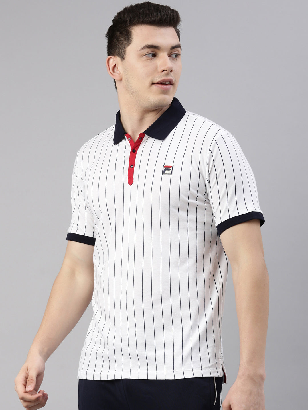 Fila Black BB1 Men's Stripe Polo