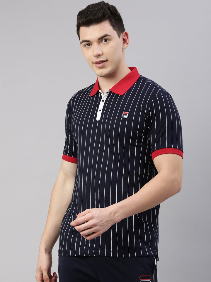 Fila Black BB1 Men's Stripe Polo