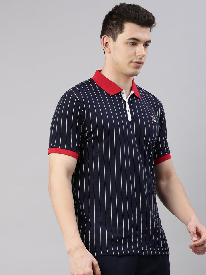 Fila Black BB1 Men's Stripe Polo
