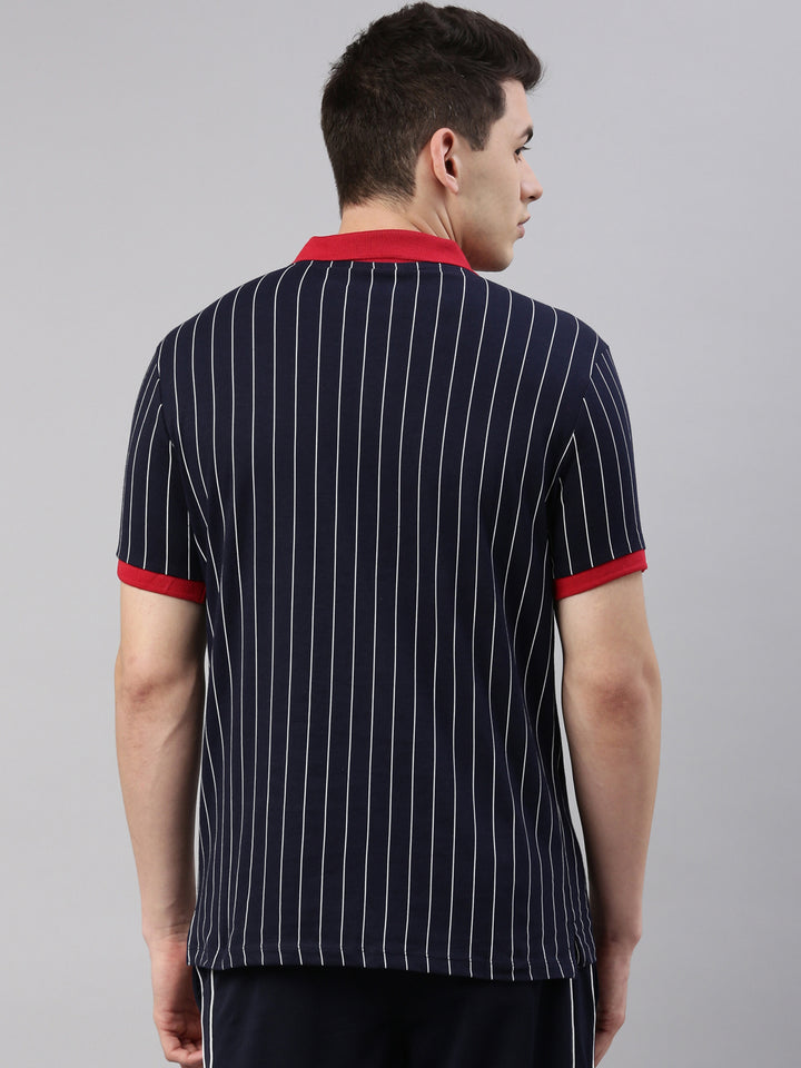 Fila Black BB1 Men's Stripe Polo