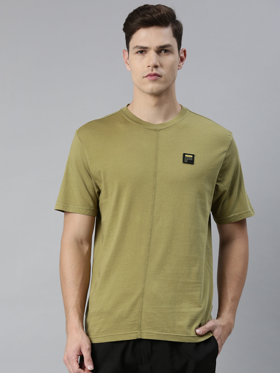 Fila White Sergio Men's Cut and Sew T-Shirt