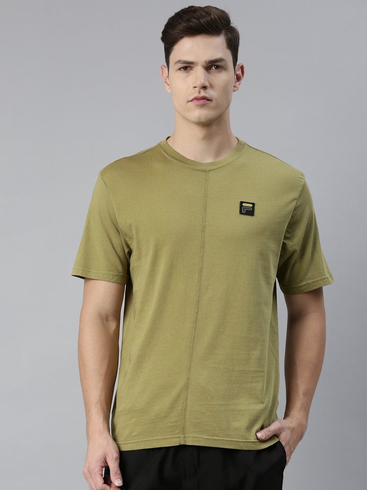 Fila White Sergio Men's Cut and Sew T-Shirt