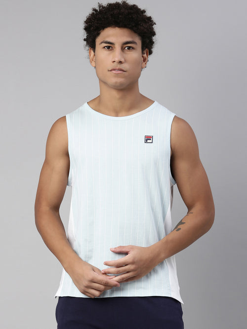 Fila White Flatline Men's Tank Top