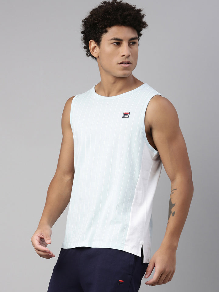Fila White Flatline Men's Tank Top