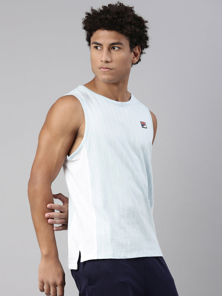 Fila White Flatline Men's Tank Top