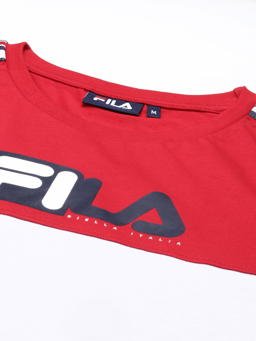 Fila Red Feston Men's Cut and Sew T-Shirts