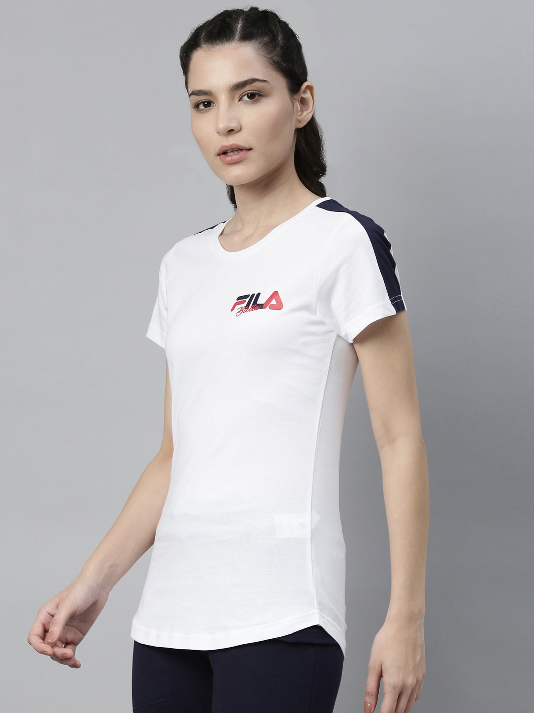 Fila Grey Rocess Women's Logo T-Shirts