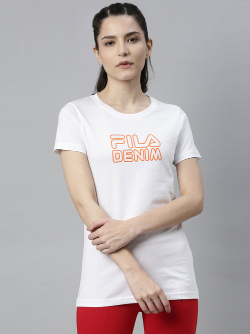 Fila Grey Demoy 1 Women's Logo T-Shirts