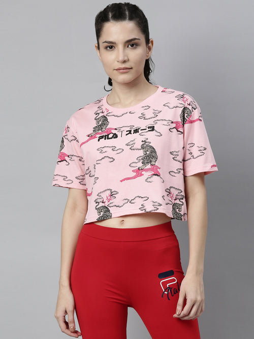 Fila Grey Preton Women's Crop Track Tops