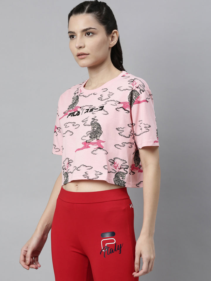 Fila Grey Preton Women's Crop Track Tops