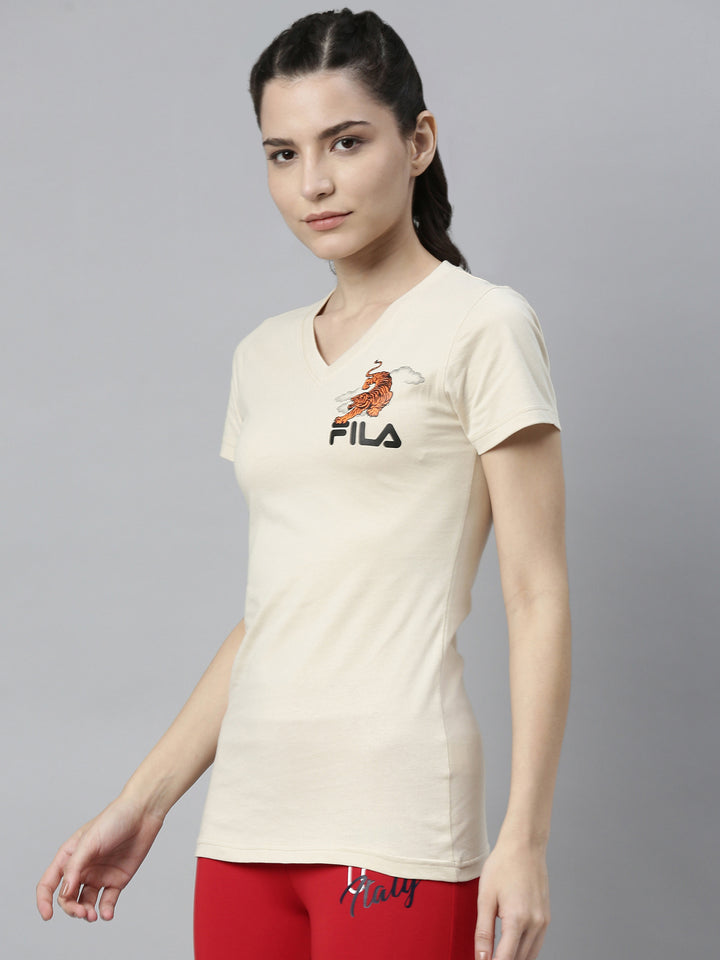 Fila Black Puger Women's V Neck