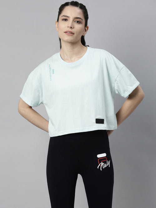 Fila Black Terata Women's Crop Track Tops