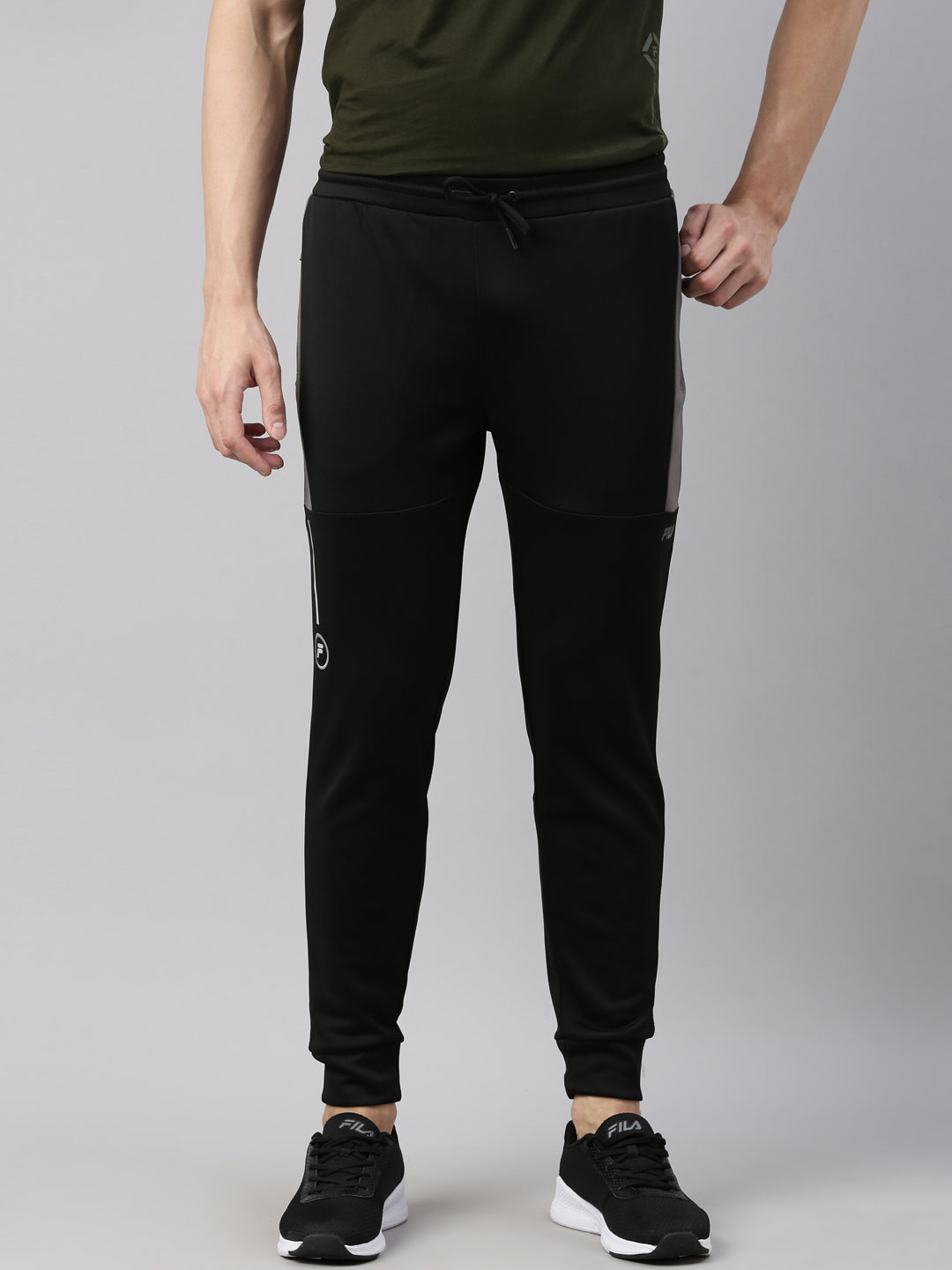 Fila Black Breza Men's Cuffed Joggers