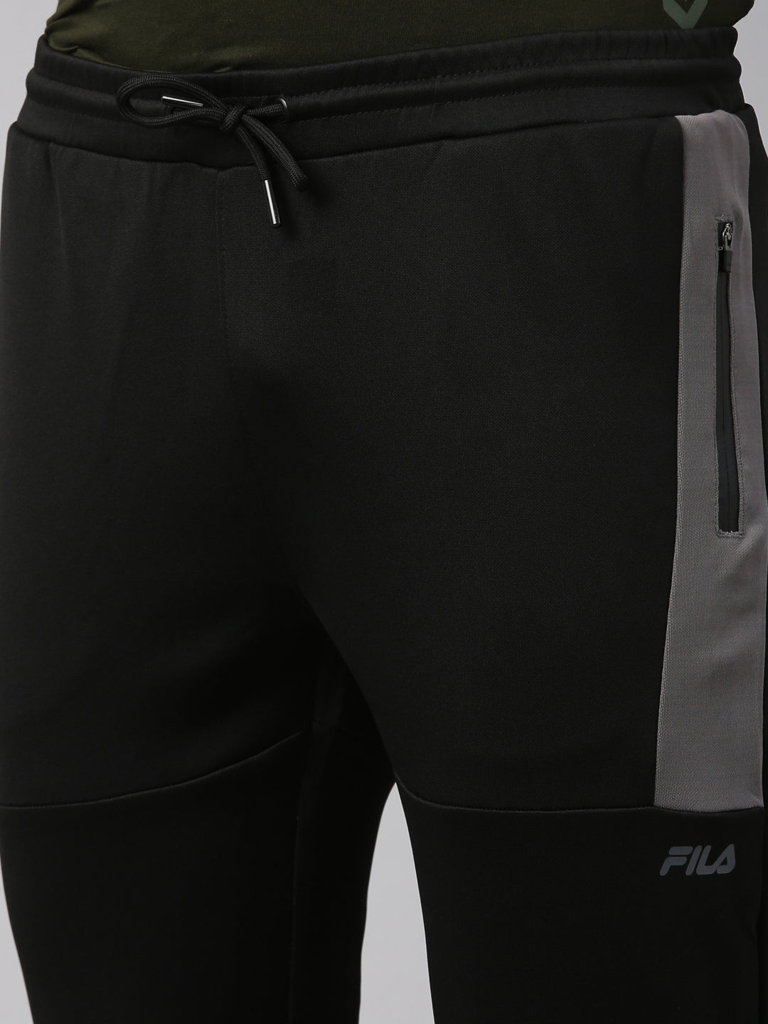 Fila Black Breza Men's Cuffed Joggers