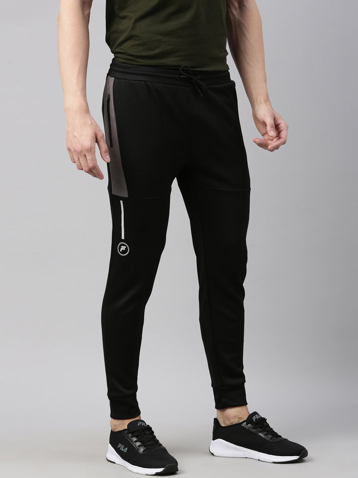 Fila Black Breza Men's Cuffed Joggers