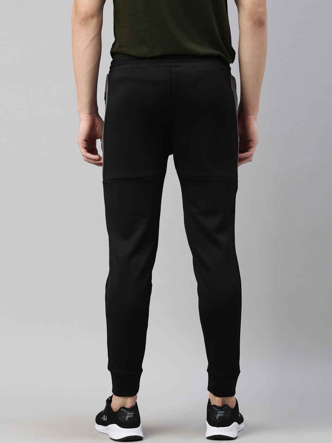 Fila Black Breza Men's Cuffed Joggers