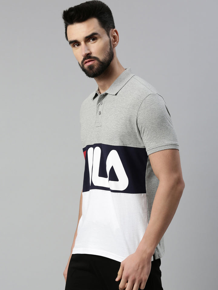 Fila Black Robbie Men's Cut And Sew Polo