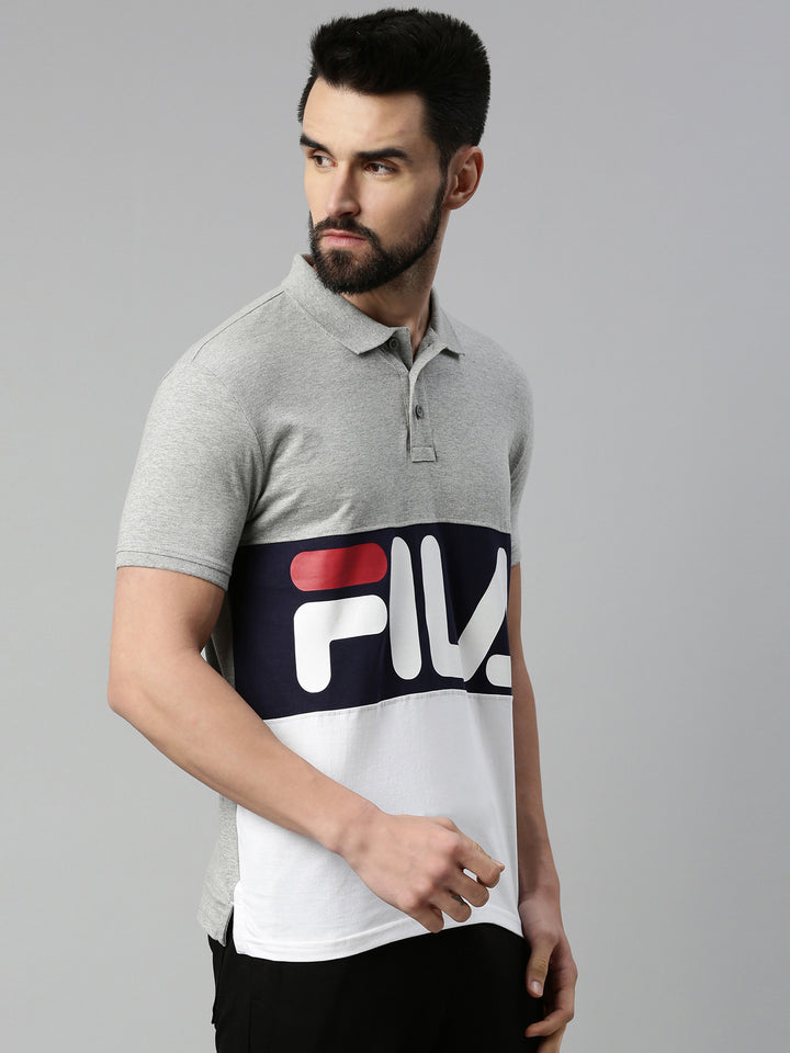 Fila Black Robbie Men's Cut And Sew Polo
