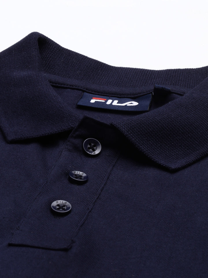 Fila Black Robbie Men's Cut And Sew Polo