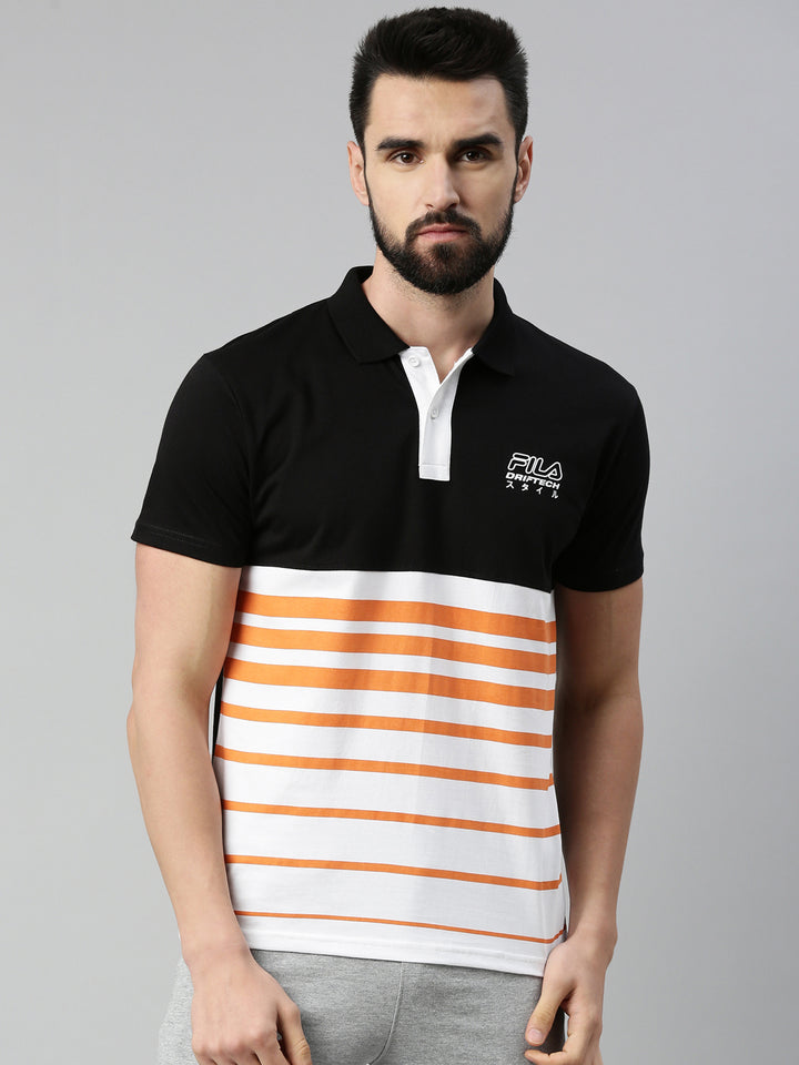 Fila Black Mussey Men's Cut and Sew T-Shirts