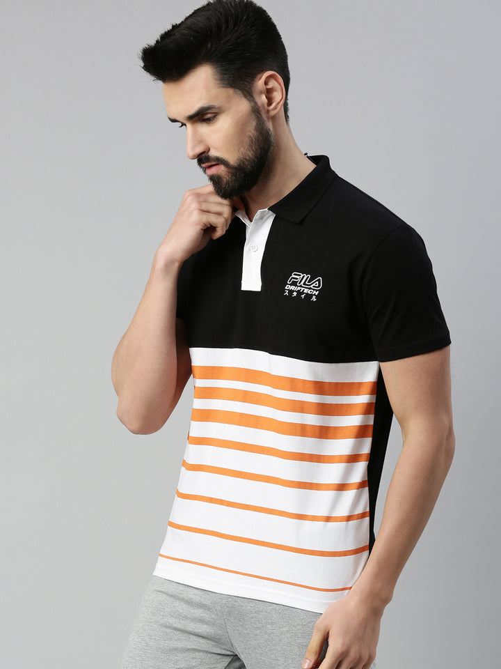 Fila Black Mussey Men's Cut and Sew T-Shirts