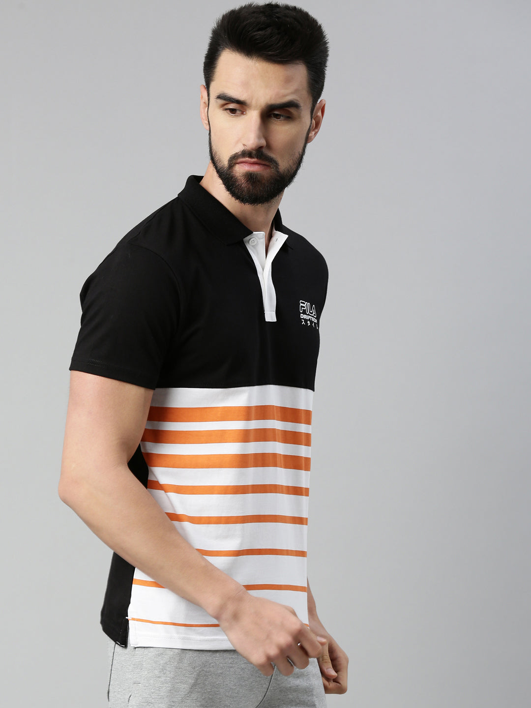 Fila Black Mussey Men's Cut and Sew T-Shirts