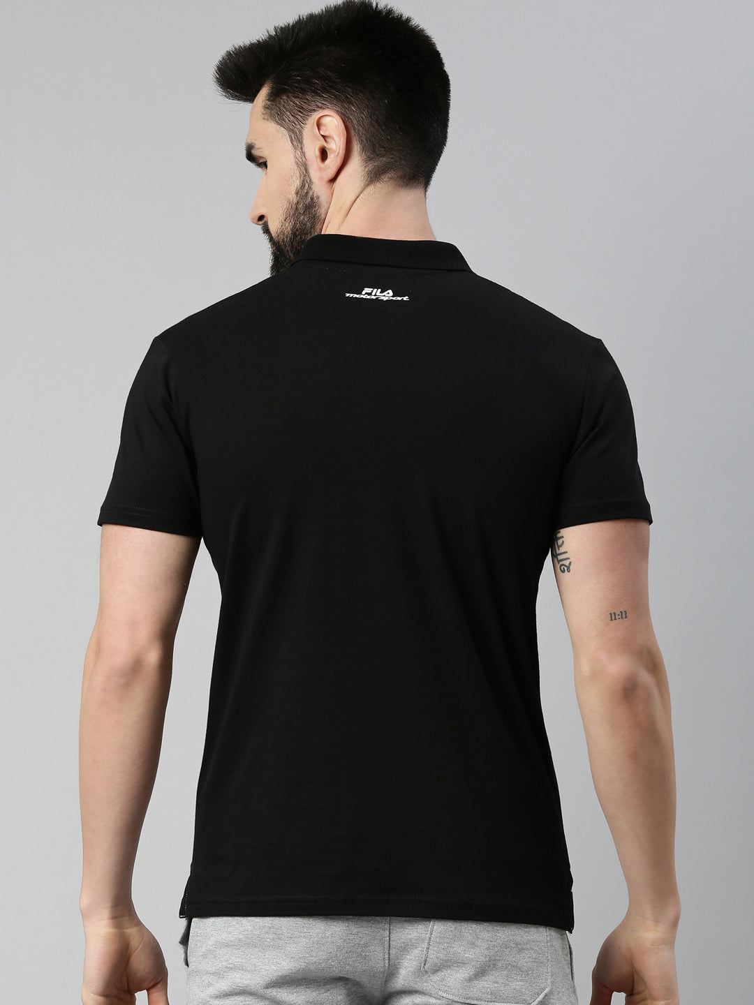 Fila Black Mussey Men's Cut and Sew T-Shirts