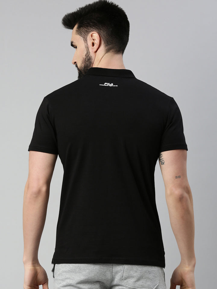 Fila Black Mussey Men's Cut and Sew T-Shirts
