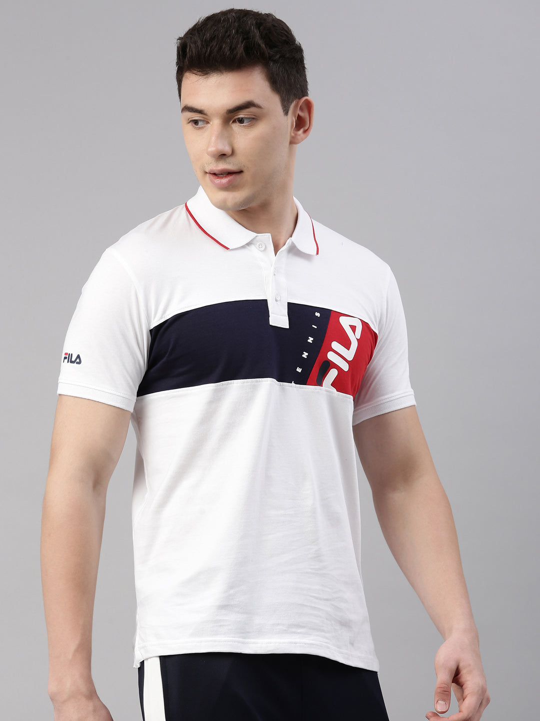 Fila Black Hatun Men's Cut and Sew T-Shirts