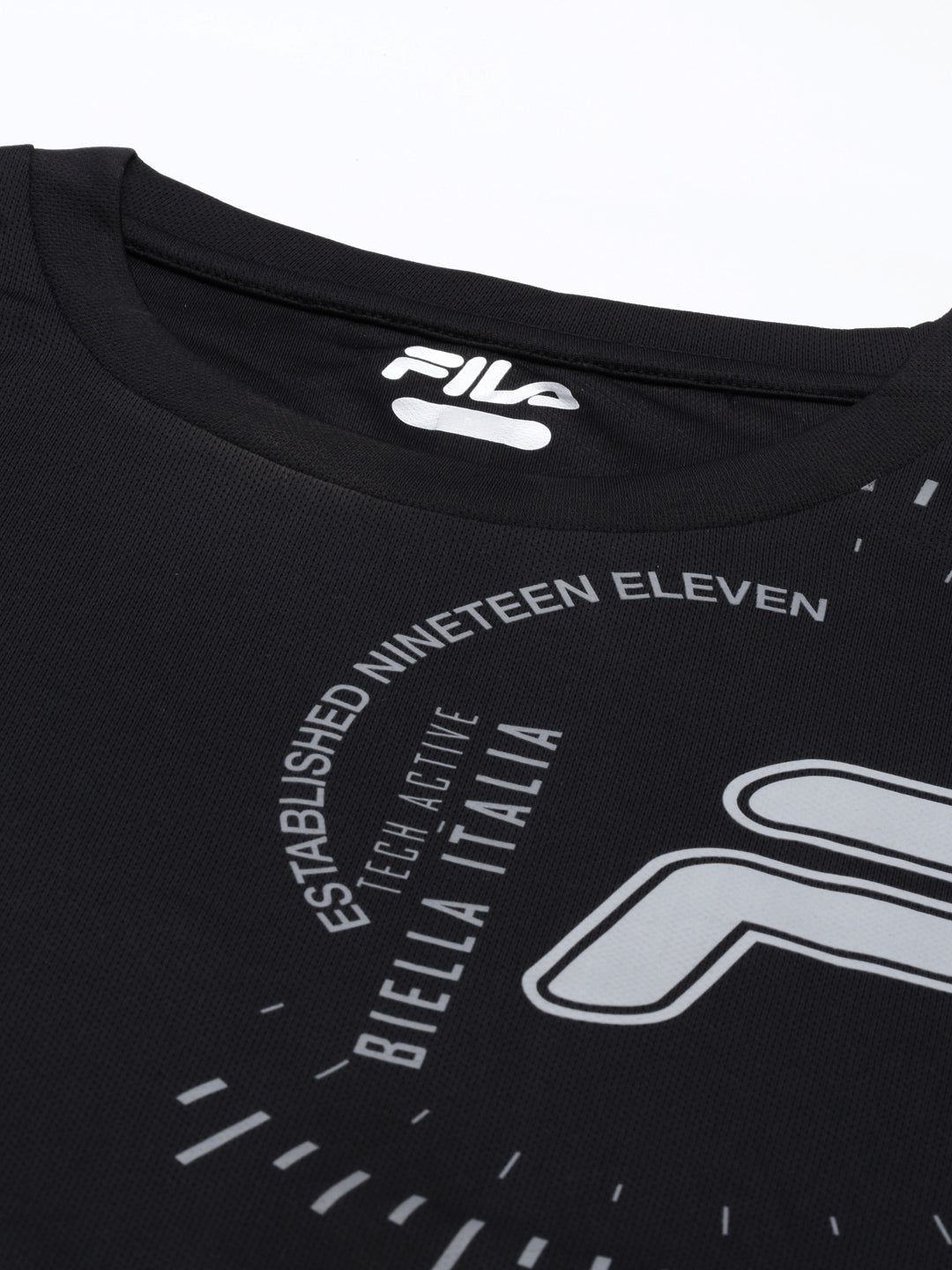 Fila White Bavel Men's Graphic T-Shirt
