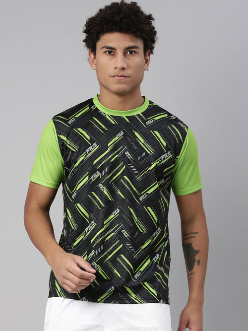 Fila Black Acen Men's Graphic T-Shirt