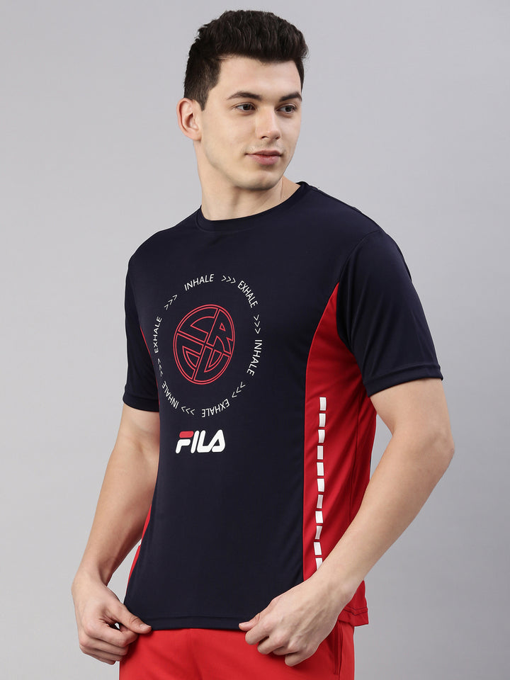 Fila Red Ahera Men's Graphic T-Shirts