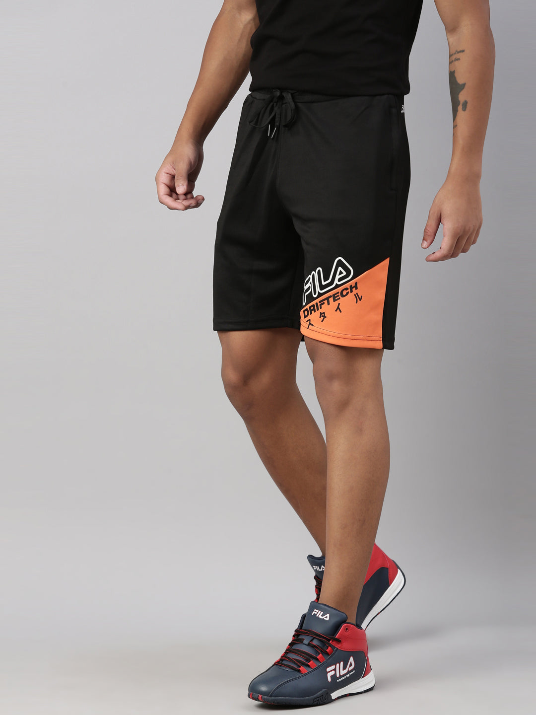 Fila Black Mores Men's Cut and Sew Short