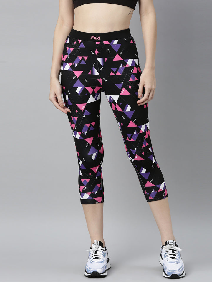 Fila Black Glowe Women's 3/4th Tights