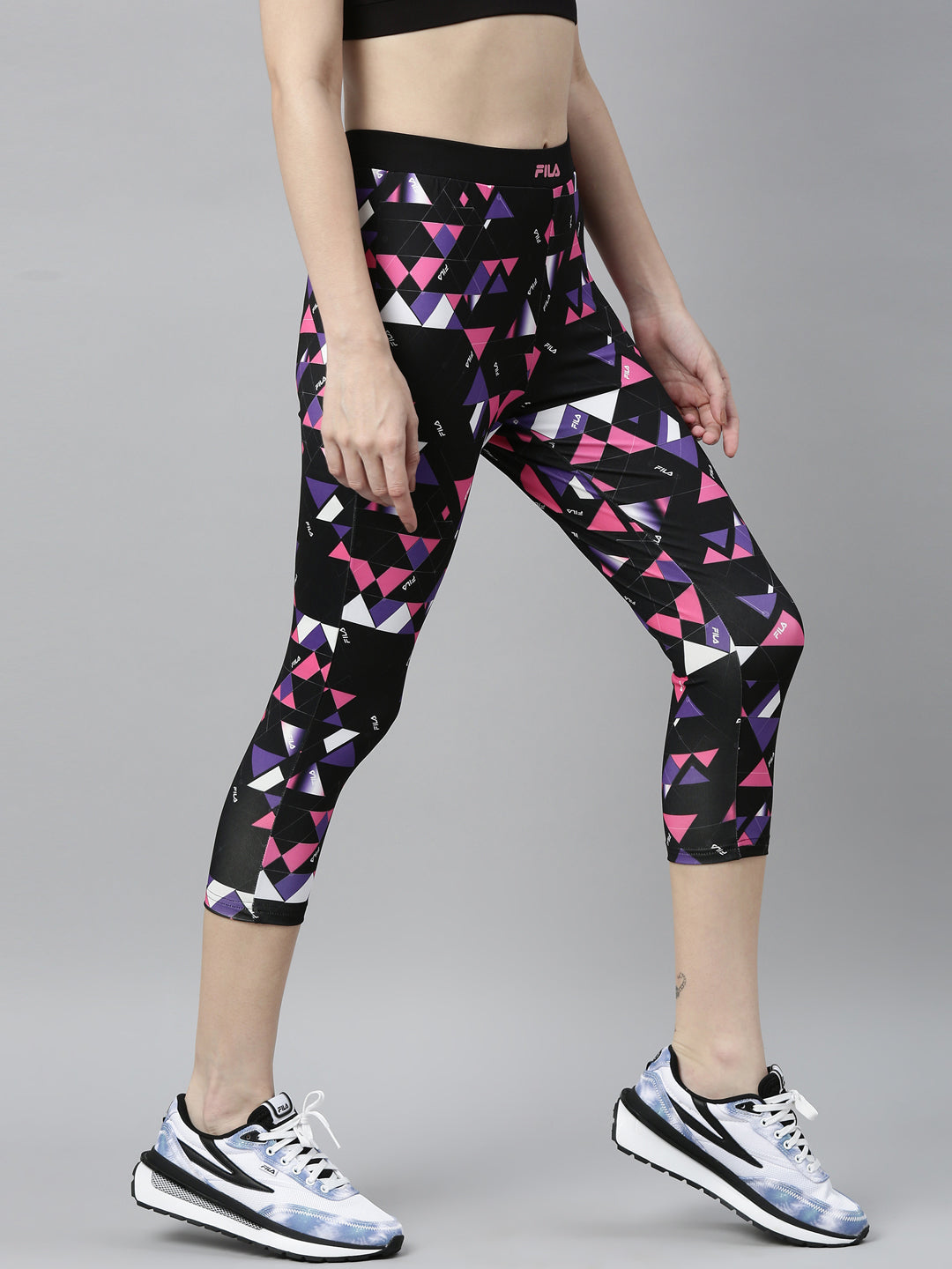 Fila Black Glowe Women's 3/4th Tights