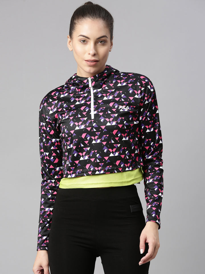Fila White Geny Women's Sweat Jacket