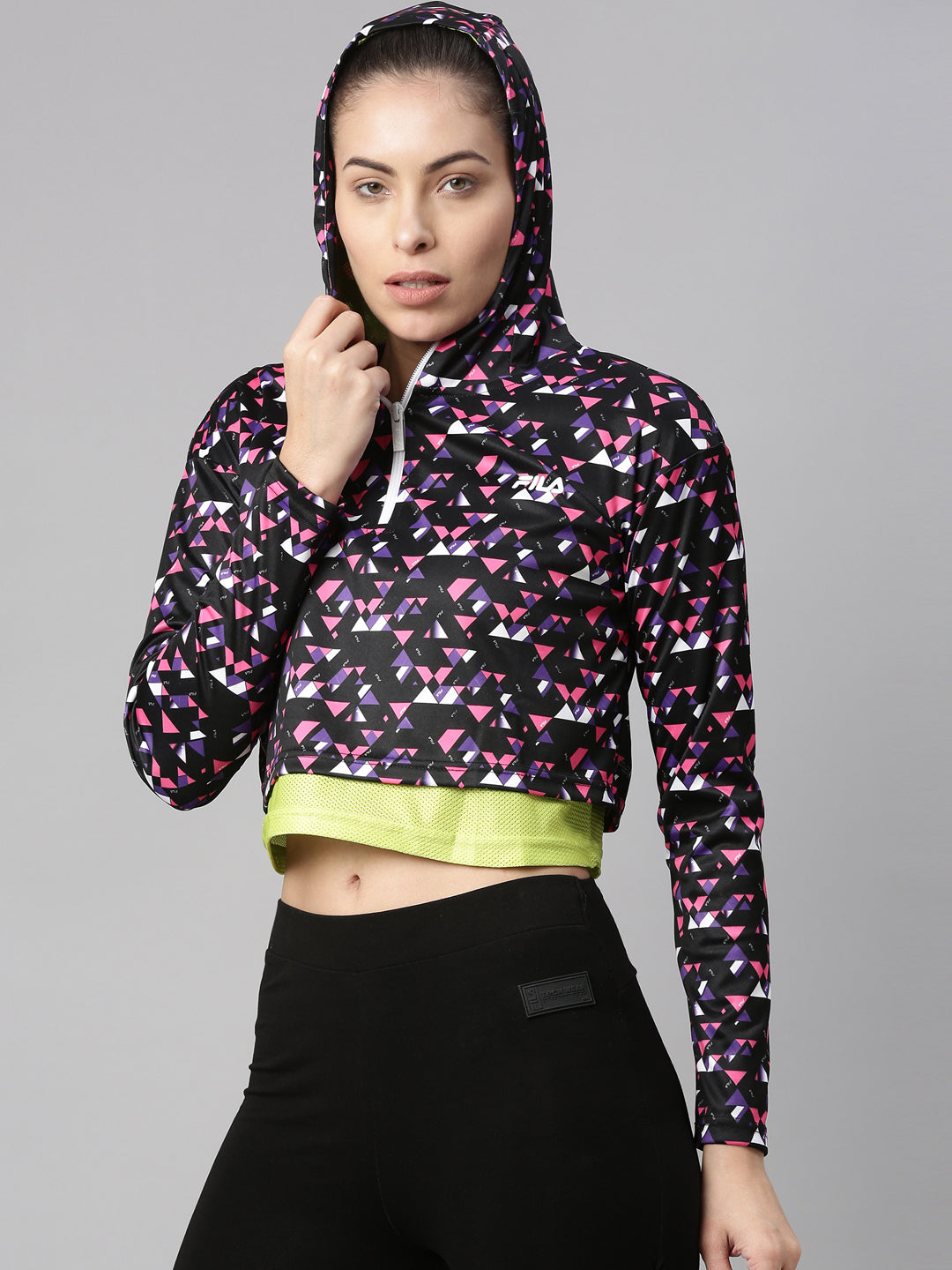 Fila White Geny Women's Sweat Jacket