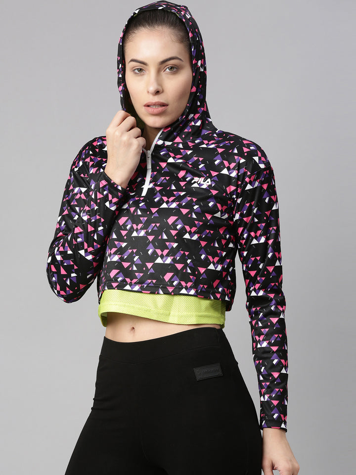 Fila White Geny Women's Sweat Jacket
