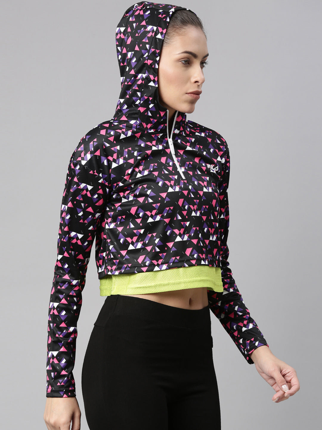 Fila White Geny Women's Sweat Jacket