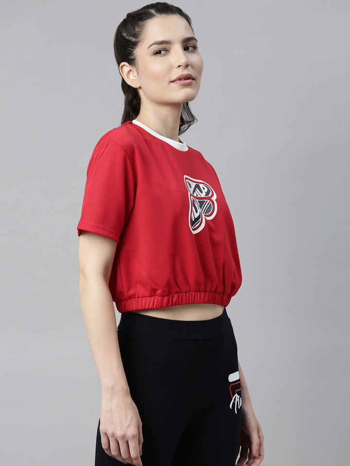 Fila Black Hires Women's Crop Track Tops