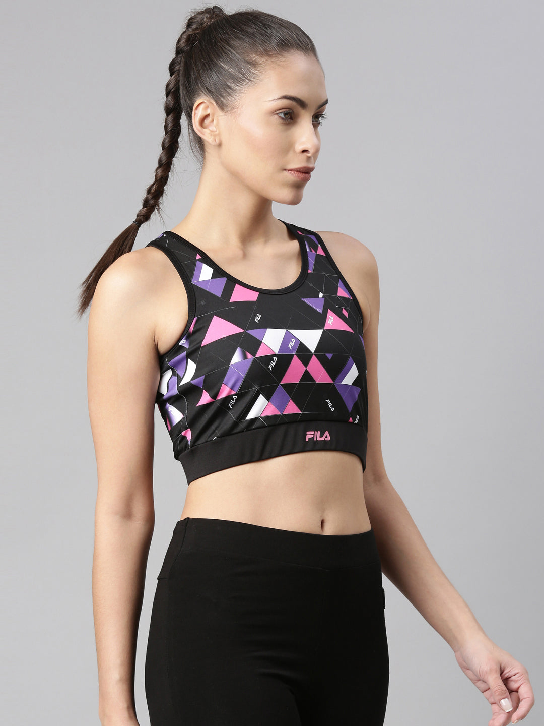 Fila Black Greta Women's Sports Bra