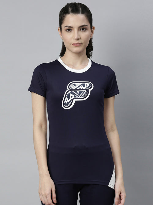 Fila Black Hivers Women's Cut and Sew T-Shirts