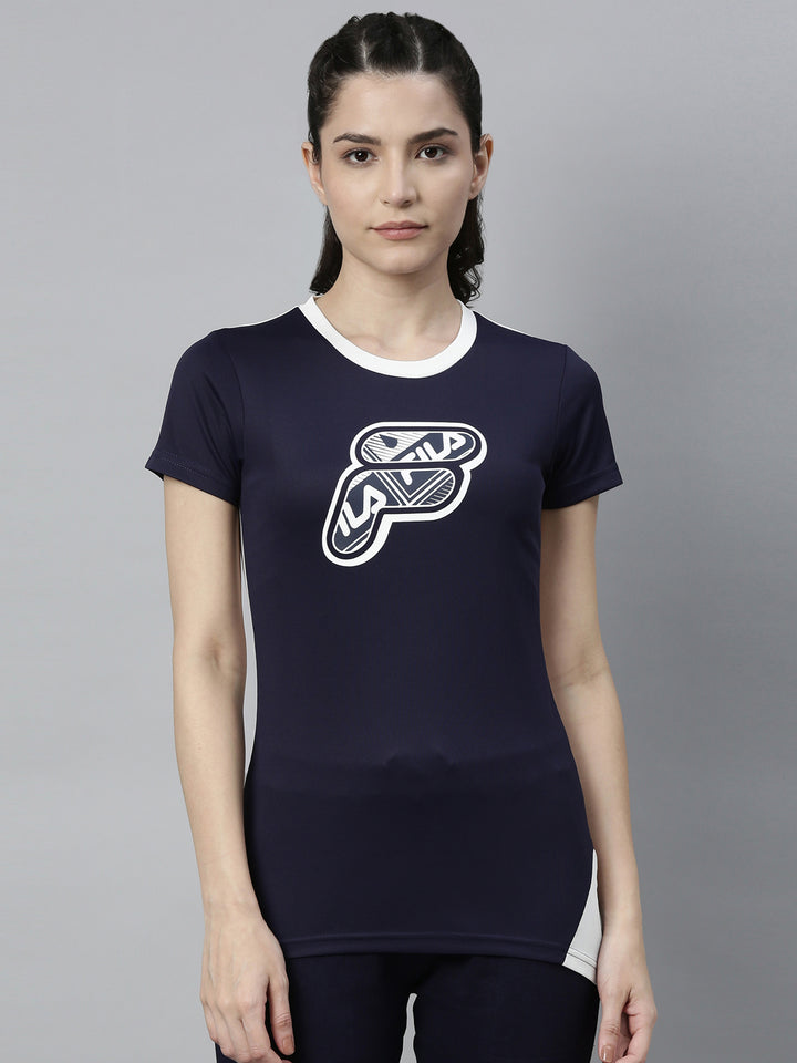 Fila Black Hivers Women's Cut and Sew T-Shirts
