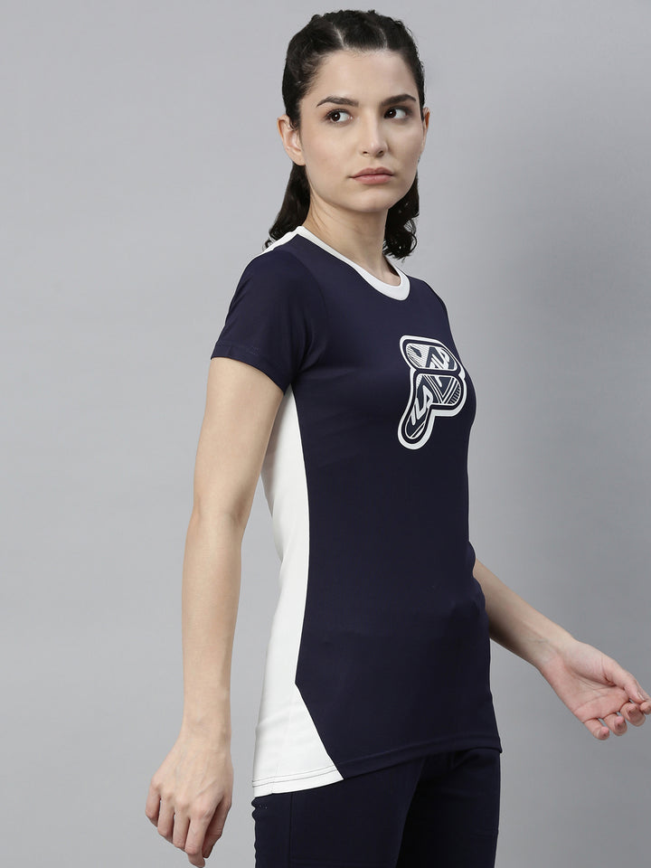 Fila Black Hivers Women's Cut and Sew T-Shirts