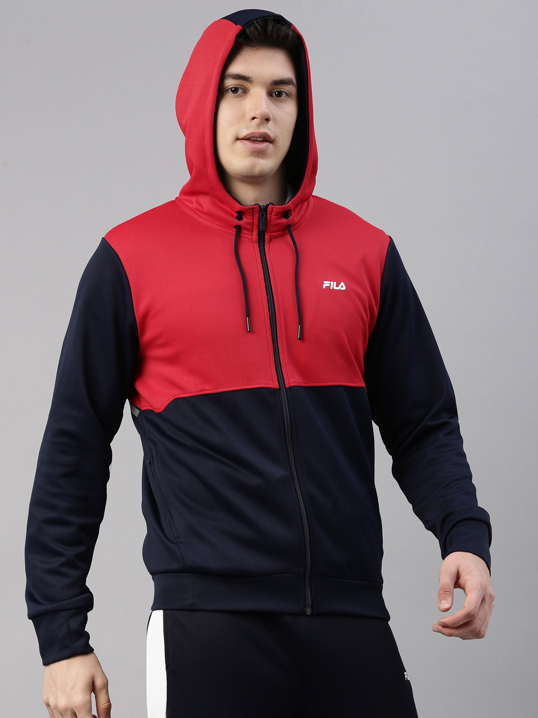 Fila White Asad Men's Sweat Jacket